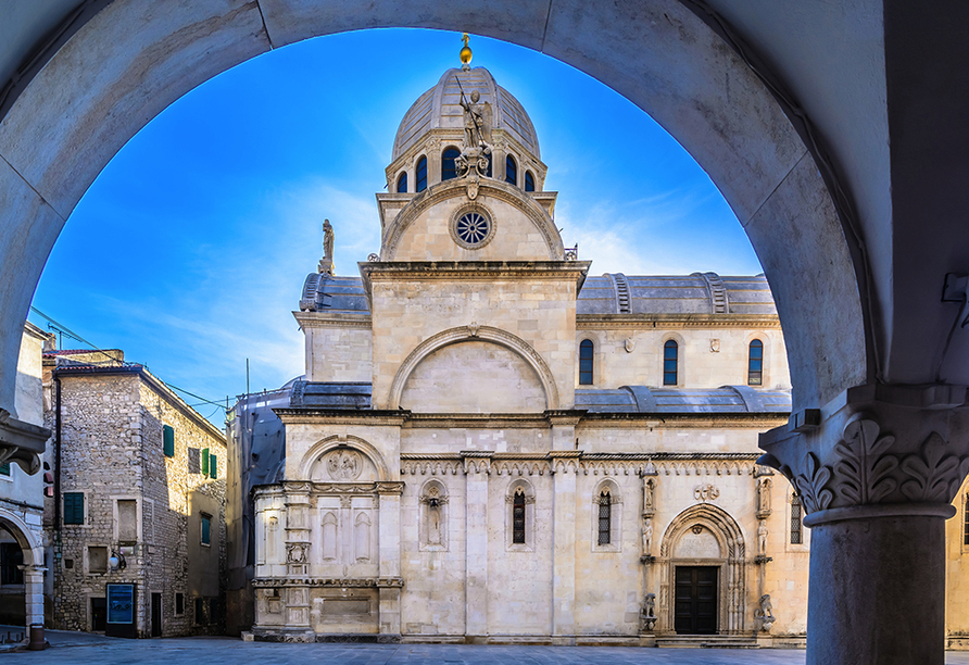Die Kathedrale des Heiligen Jakob in Šibenik zählt zu den bedeutendsten Bauwerken der Region Dalmatien.