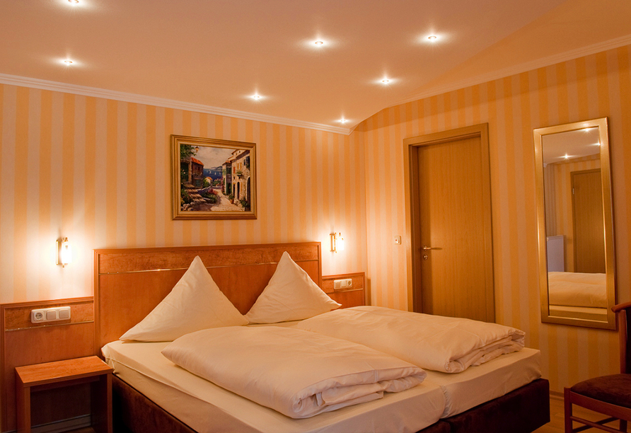 Beispiel eines Doppelzimmers Standard im Moselstern Hotel Brixiade & Triton
