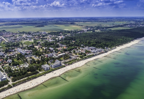 Dune Beach Resort in Mielno, Polnische Ostsee, Mielno Panorama