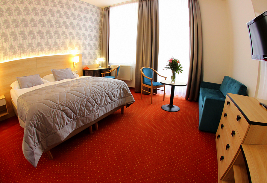 Beispiel eines Doppelzimmers im Hotel Flora