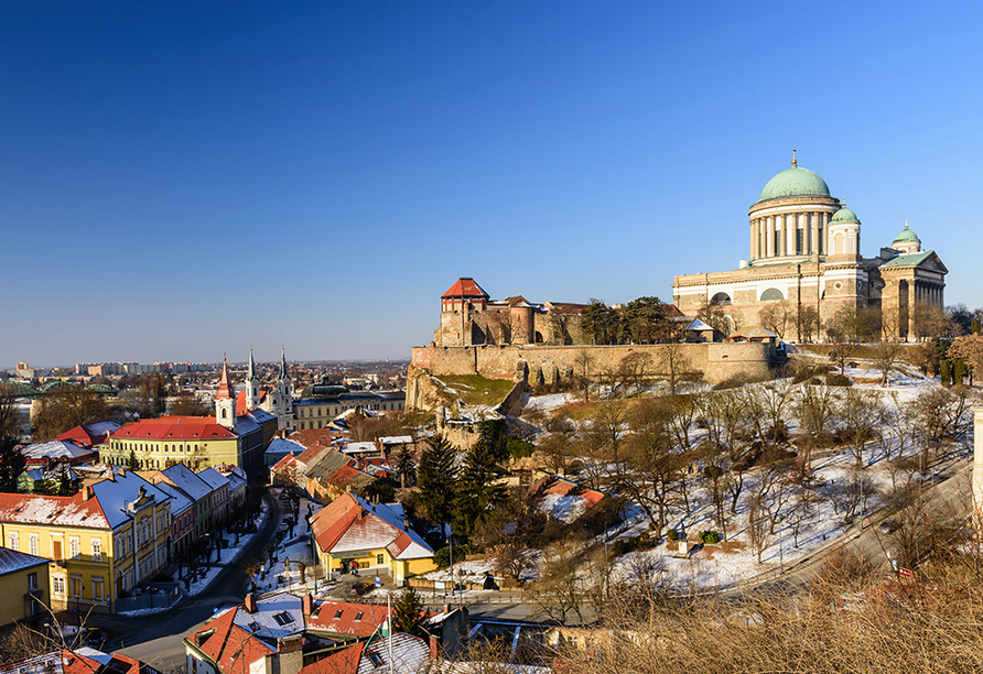 Die imposante Basilika von Esztergom können Sie schon von Weitem entdecken.