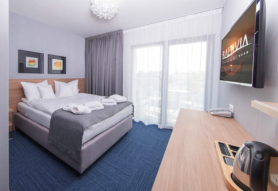 Baltivia Sea Resort in Mielno, Polnische Ostsee, Polen, Zimmerbeispiel Economy