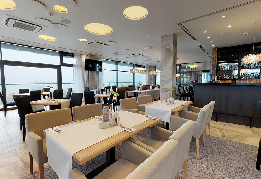 Baltivia Sea Resort in Mielno, Polnische Ostsee, Polen, Restaurant