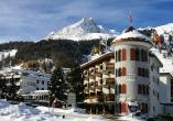 Turmhotel Victoria in Davos, Schweiz, Außenansicht