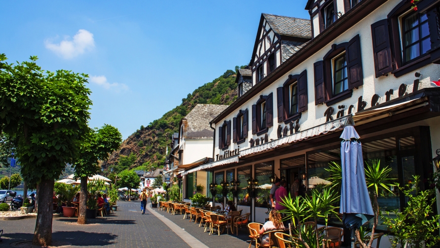 Moselhotel Burg-Café Alken, Außenansicht