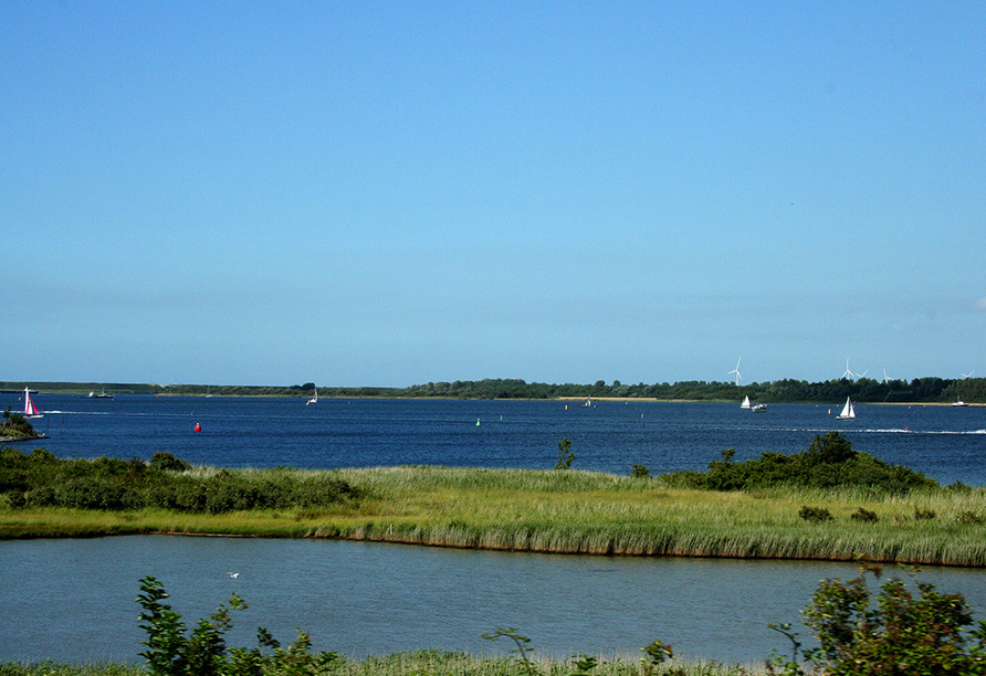 Genießen Sie eine gemächliche Fahrt über das Veerse Meer und erleben Sie die Ruhe der zeeländischen Landschaft.