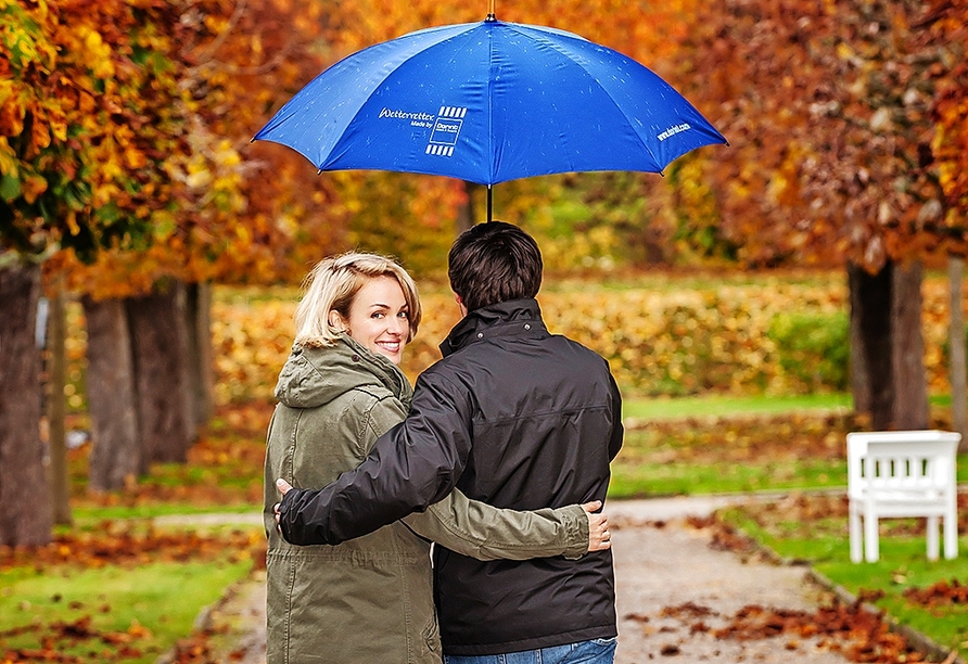 Bei einem gemütlichen Spaziergang durch den Schlosspark können Sie den Alltagsstress hinter sich lassen. 
