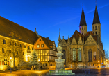 Braunschweigs Altstadtmarkt überzeugt vor allem zur Winterzeit mit toller Beleuchtung!