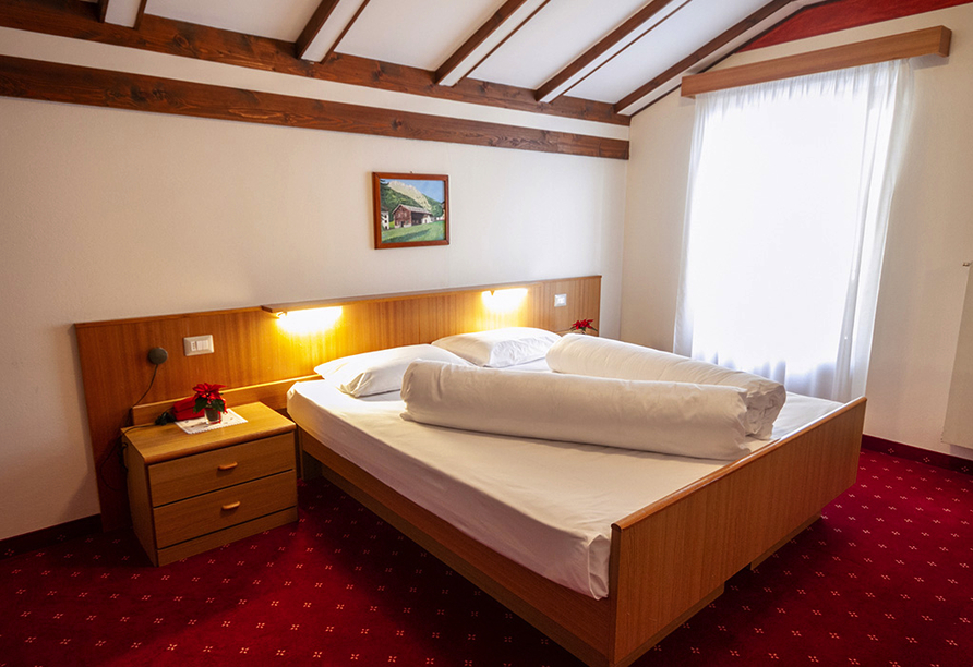 Beispiel eines Doppelzimmers im Hotel Stella Alpina