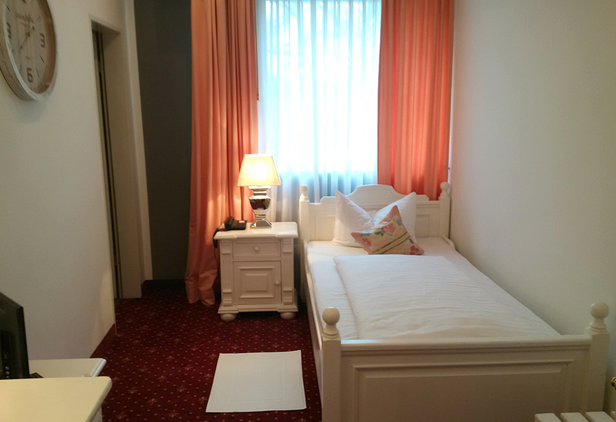 Beispiel eines Einzelzimmers im Hotel Westhoff