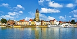 Genießen Sie das Panorama von Deventer.