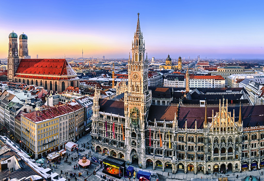 Lassen Sie sich von den vielfältigen Sehenswürdigkeiten Münchens beeindrucken.