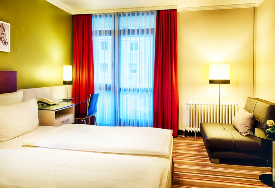 Beispiel eines Doppelzimmers im Leonardo Hotel & Residenz München