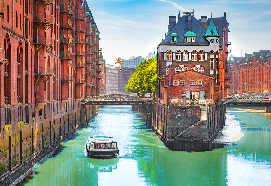 Sollten Sie während Ihrem Hamburg-Trip unbedingt besuchen: die Speicherstadt.