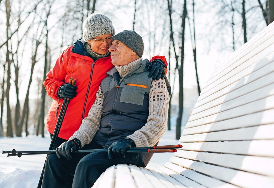 Bewegung an der frischen Winterluft in reizvoller Landschaft.