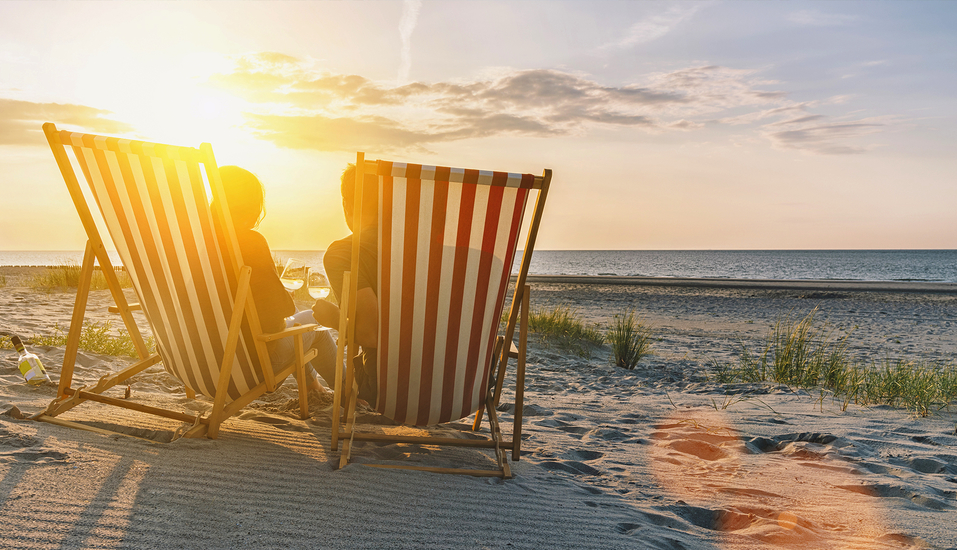 Traumhafte Sonnenuntergänge erwarten Sie am Ostseestrand.