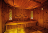 Genießen Sie die Ruhe in der Sauna.