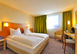 Beispiel eines Doppelzimmers im Amber Hotel Leonberg