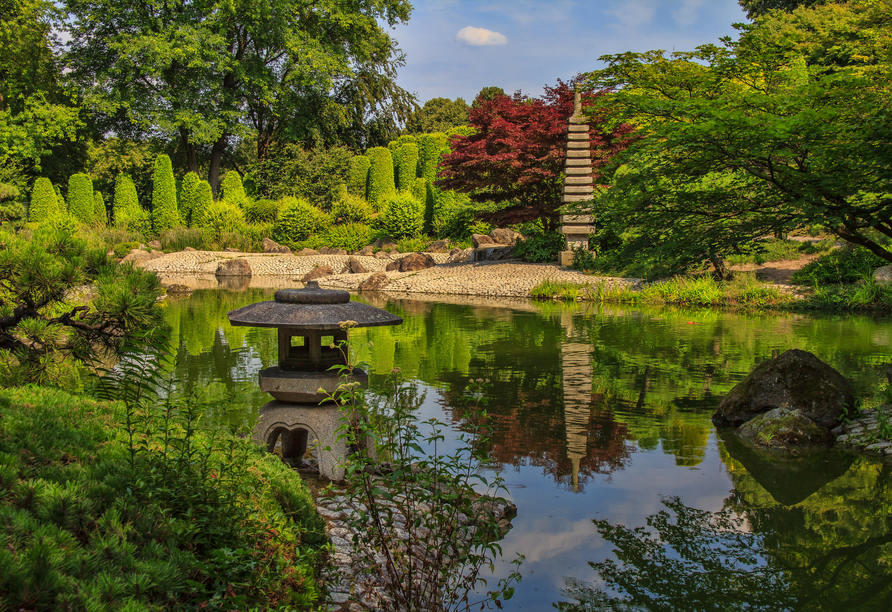 Der traumhafte japanische Garten in der Rheinaue
