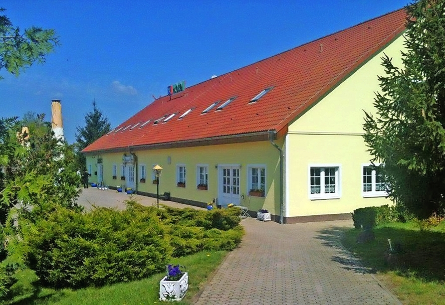 Außenansicht des Hotels Am Mühlberg Lübbenau