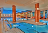 Der großzügige Wellnessbereich des Radisson Blu Park Hotels & Conference Centre lädt zum Wohlfühlen ein.