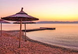 Die Sonnenuntergänge an den schönen Stränden Korfus sind wundervolle Fotomotive.
