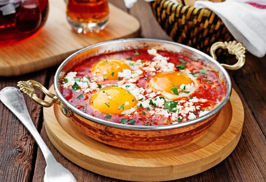 Probieren Sie doch ein paar typisch türkische Spezialitäten.