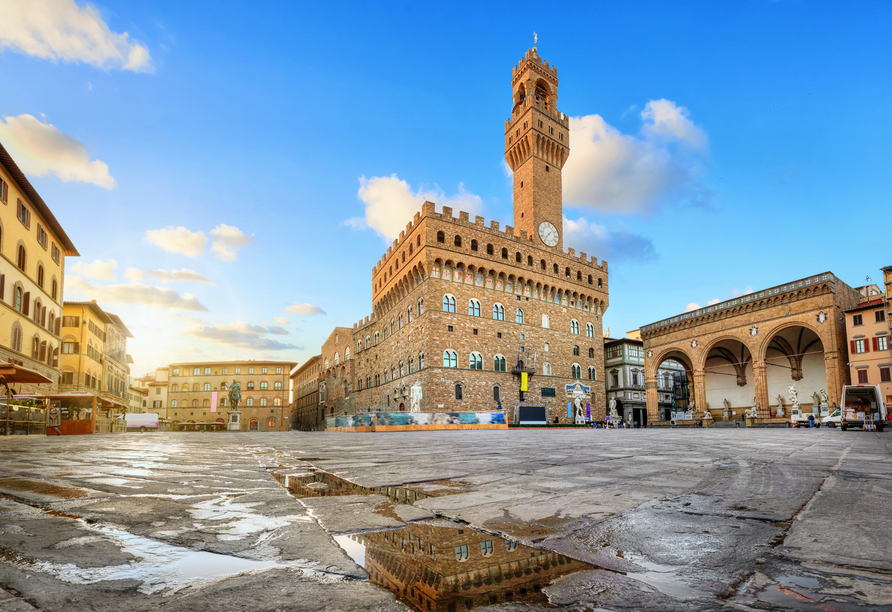 Toskana – Kultur und La Dolce Vita, Piazza della Signoria, Palazzo Vecchio, Florenz