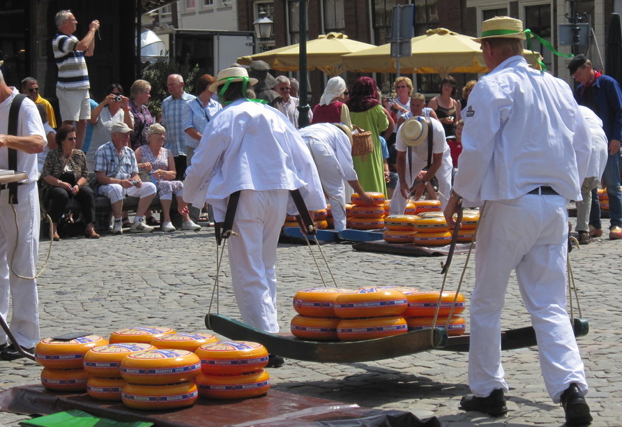 Probieren Sie unbedingt die verschiedensten Käsevarianten in den Niederlanden!