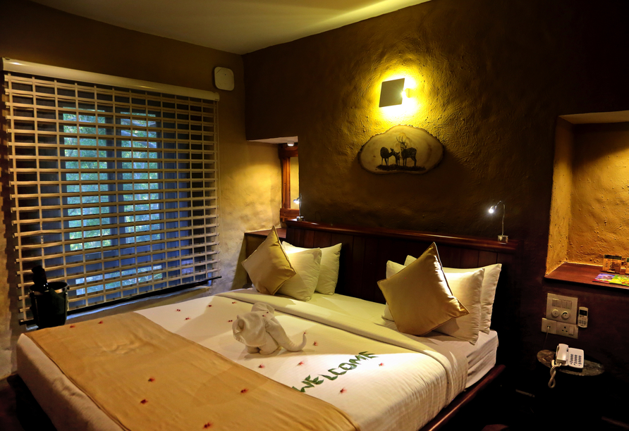 Beispiel Doppelzimmer im Beispielhotel Grand Udawalawe Safari Resort