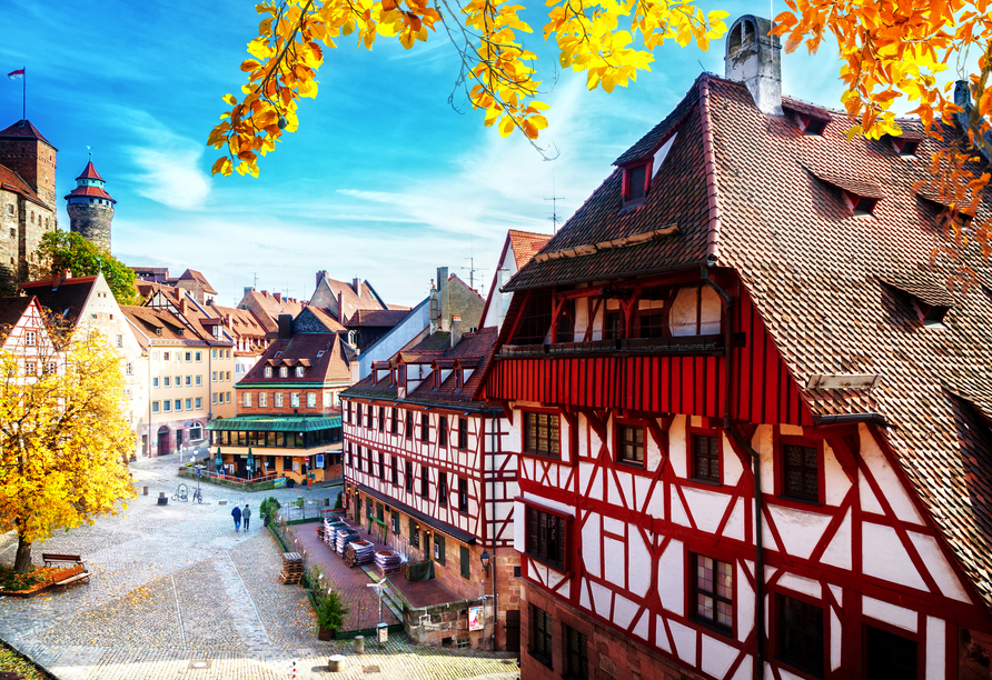 Die Nürnberger Altstadt ist mit ihren Fachwerkhäusern besonders schön.