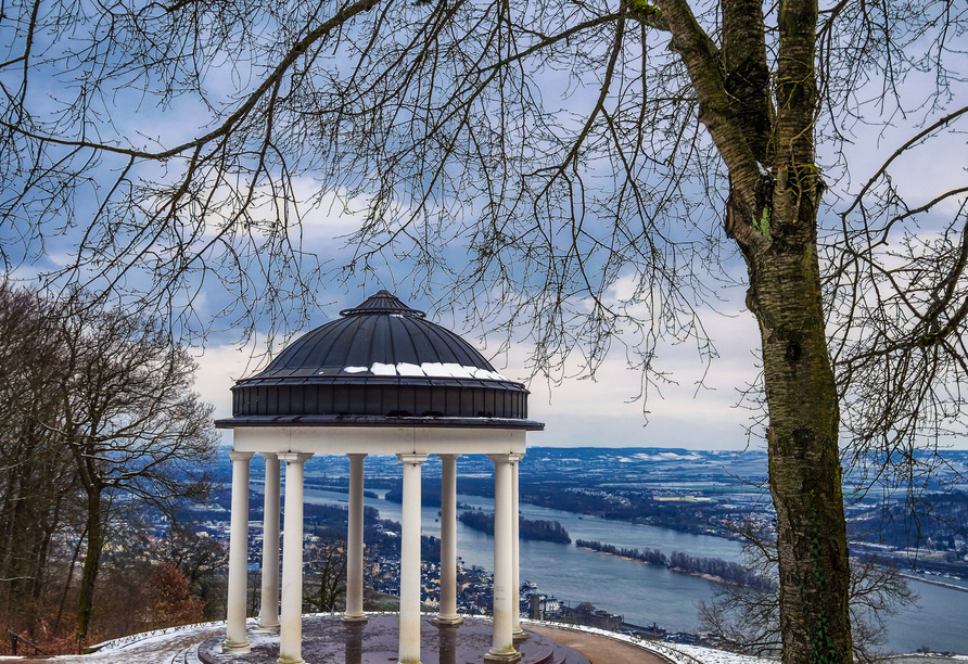 Der Niederwalddenkmal bietet einen herrlichen Blick über das Rheintal.