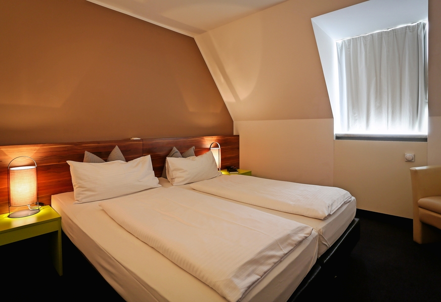 Hotel Schempp in Bobingen, Beispiel eines Doppelzimmers