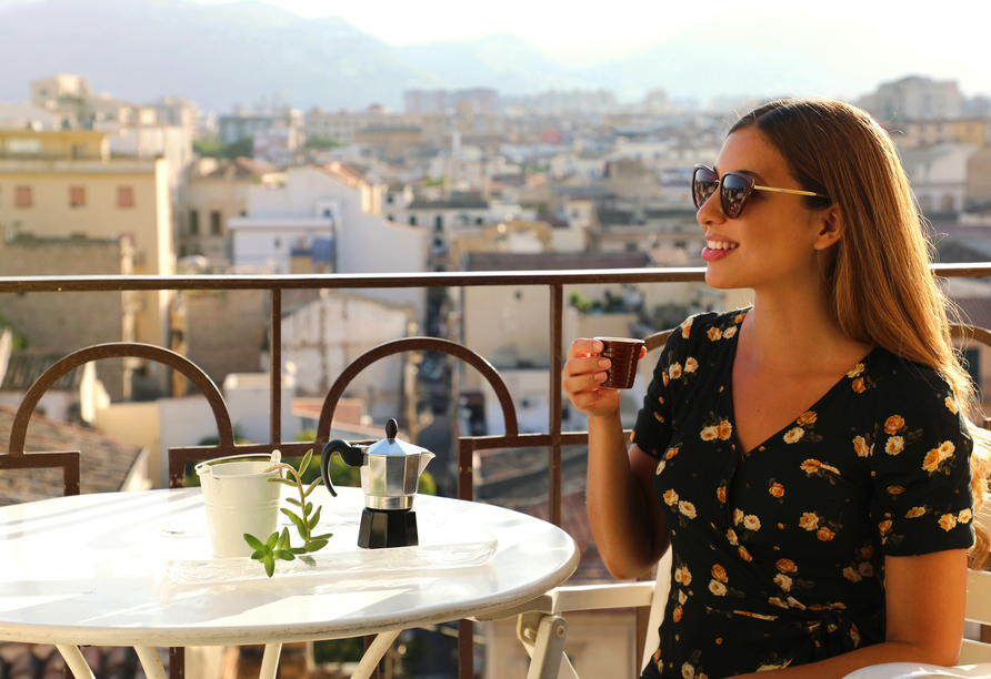 Bei einer Tasse Espresso kommt italienische Lebensfreude auf!