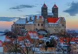 Die sehenswerte Stadt Quedlinburg sollten Sie unbedingt besuchen.