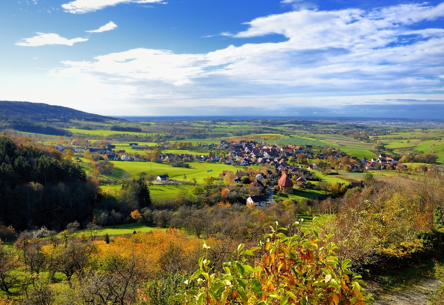 Freuen Sie sich auf einmalige Ausblicke wie bei Weingarts in der Fränkischen Schweiz.