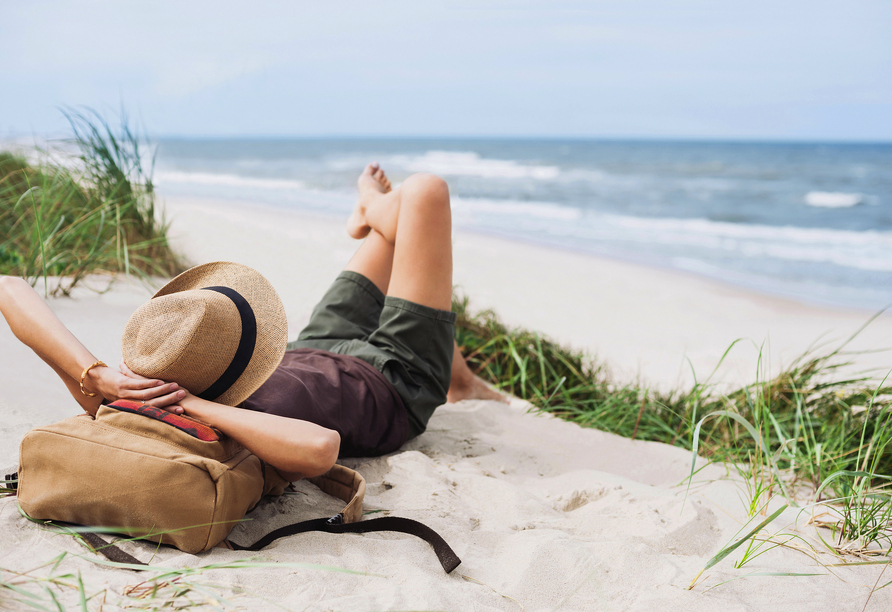 Machen Sie einen Ausflug an die Nordsee und verbringen Sie entspannte Stunden am Strand.