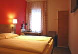 Beispiel eines Doppelzimmers Queensize im Hotel Azenberg in Stuttgart