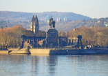 Das Deutsche Eck in Koblenz mit dem Kaiser-Wilhelm-Denkmal