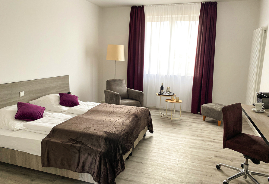 PRIMA Inn Hotel & Hof Neuruppin, Beispiel Beispiel für ein Komfortzimmer.