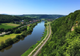 Unternehmen Sie einen Ausflug zum Weser Sky-Walk.