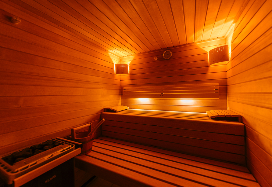 Entspannung finden SIe in der Sauna im BEST WESTERN Plus Hotel Au Cheval Blanc Mulhouse Nord.