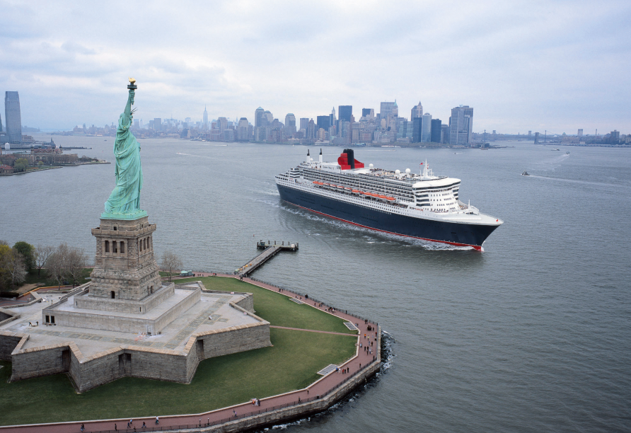 Freuen Sie sich auf Ihre Atlantiküberquerung von New York City nach Hamburg an Bord der Queen Mary 2.