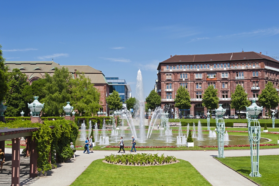 Der Friedrichsplatz in Mannheim