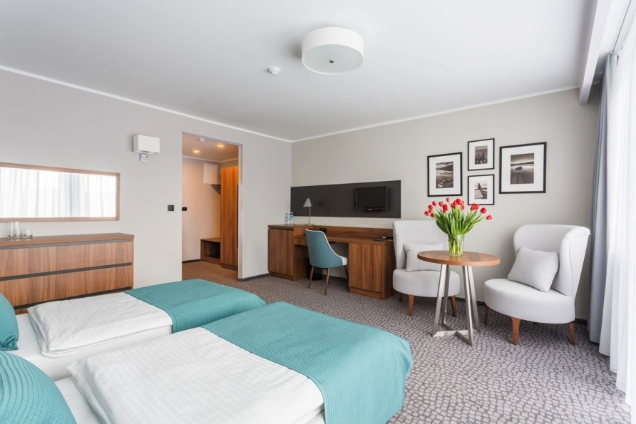 Beispiel eines Doppelzimmers im Hotel Wolin