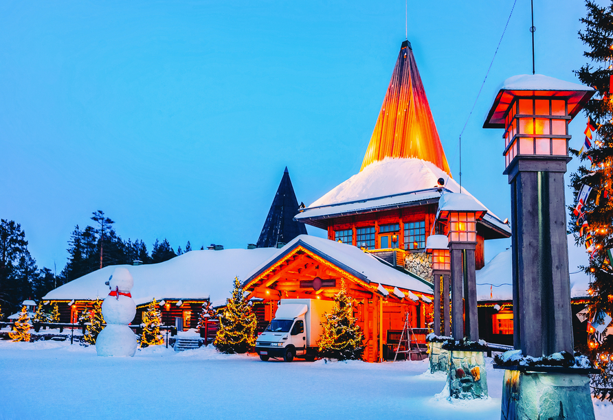 Hier werden KInderträume wahr: Das Weihnachtsmanndorf in Rovaniemi.