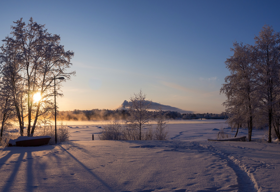 Winterliche Landschaft um Oulu