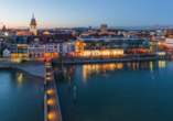 Blick über Friedrichshafen am Bodensee