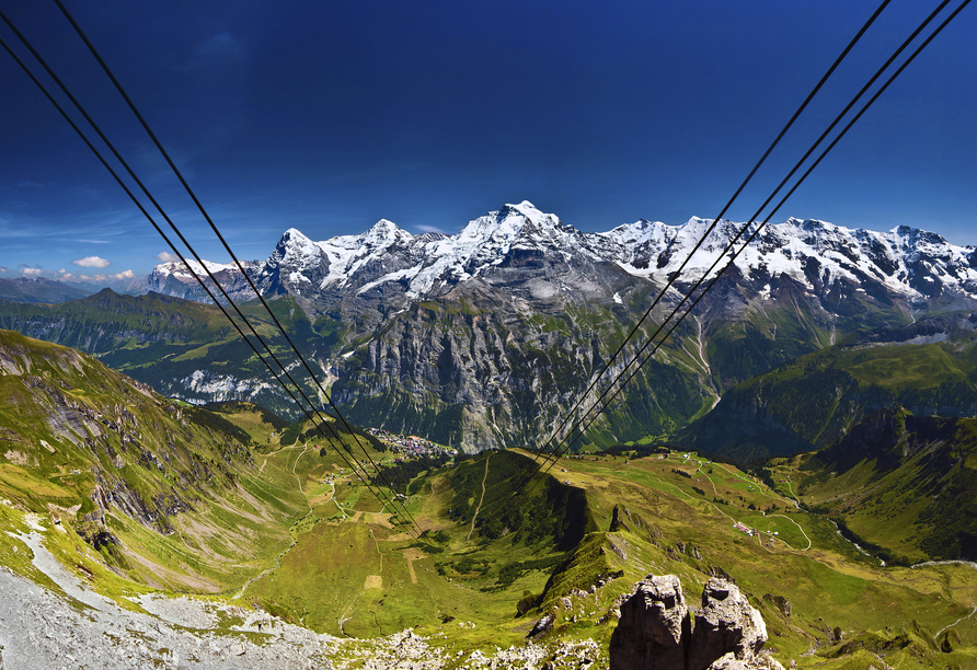 Arenas Resort Victoria-Lauberhorn, Eiger, Mönch & Jungfrau vom Schilthorn