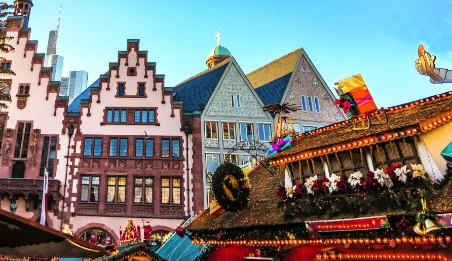 Der Frankfurter Weihnachtsmarkt am Römer ist wirklich sehenswert.